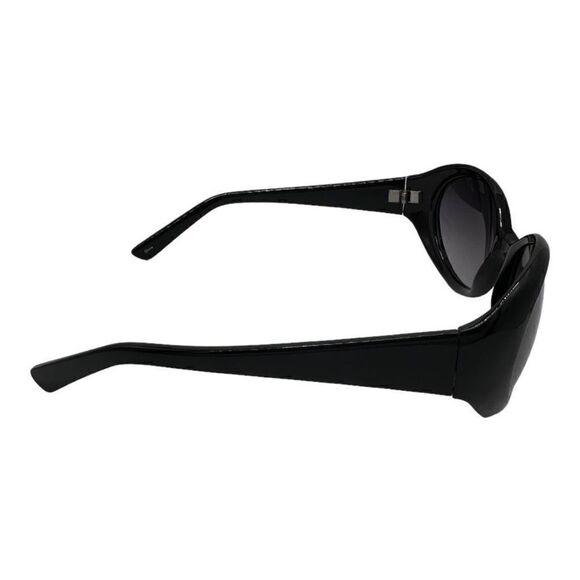 Liz Claiborne black plastic frame oval sunglasses 81141 - Picture 3 of 9